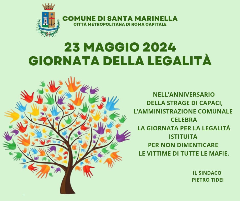 23 MAGGIO - GIORNATA DELLA LEGALITA'